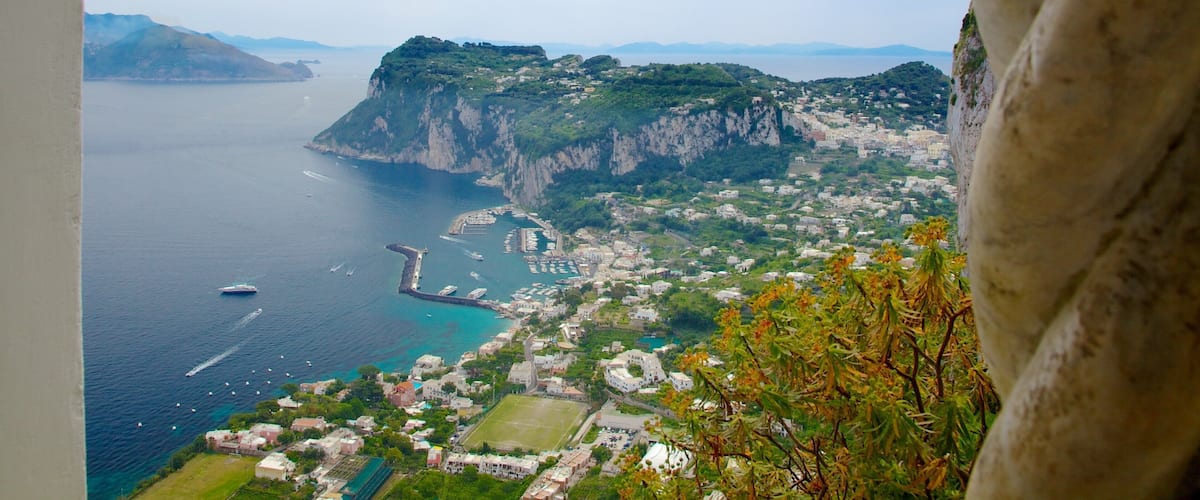 Villa San Michele which includes a bay or harbour, general coastal views and a coastal town