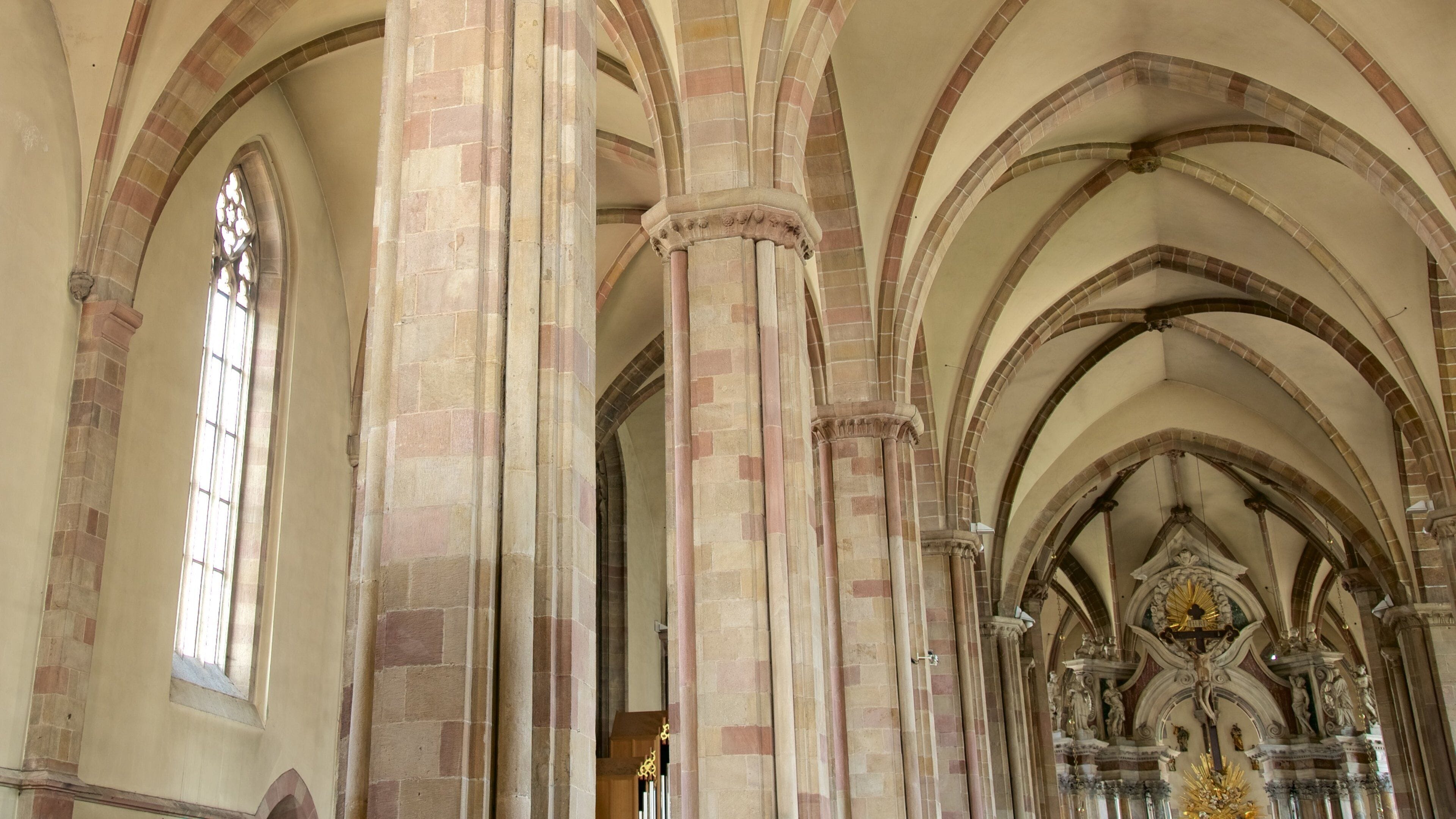 Cathedral of Bolzano which includes a church or cathedral, heritage architecture and interior views