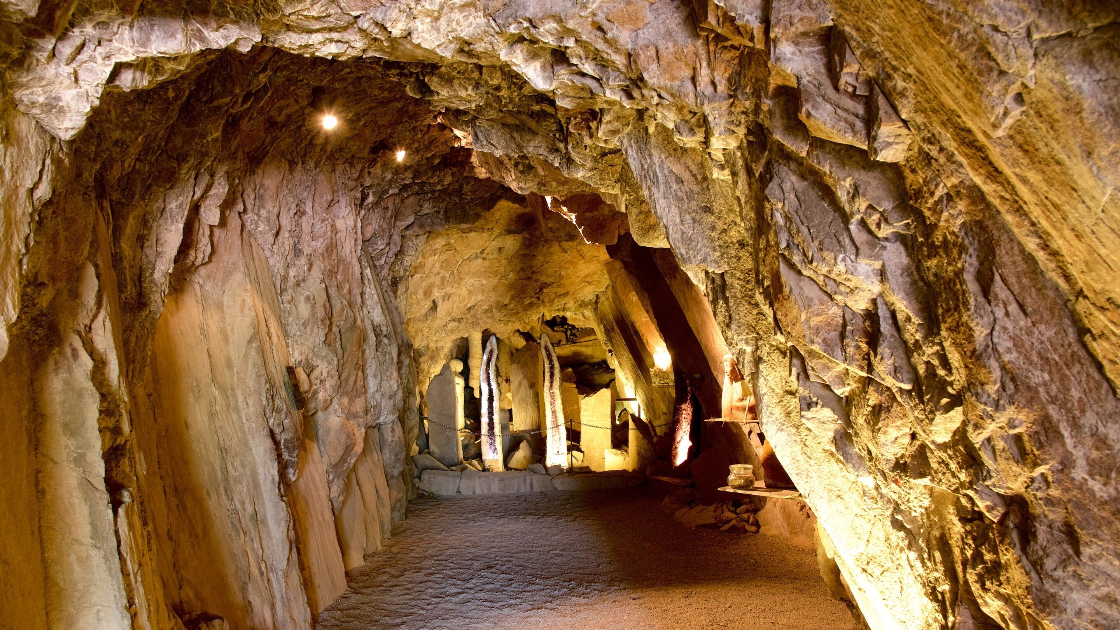Messner Mountain Museum Firmian which includes caves and heritage elements