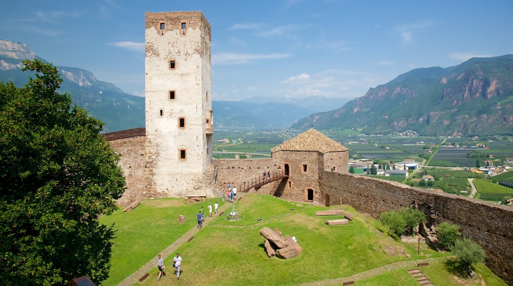 Messner Mountain Museum Firmian which includes landscape views, heritage architecture and mountains