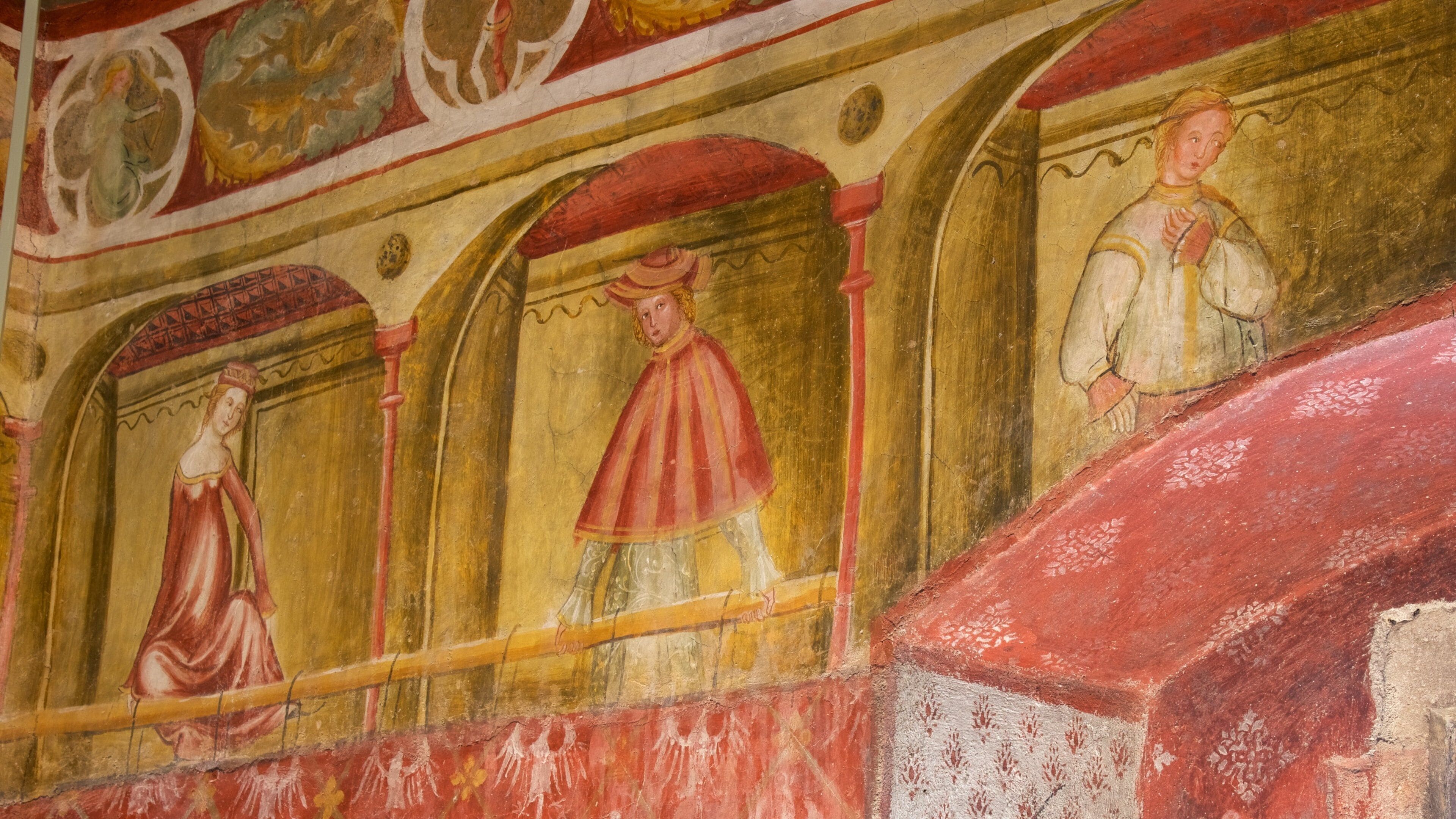 Runkelstein slott som inkluderer palass, innendørs og kulturarv