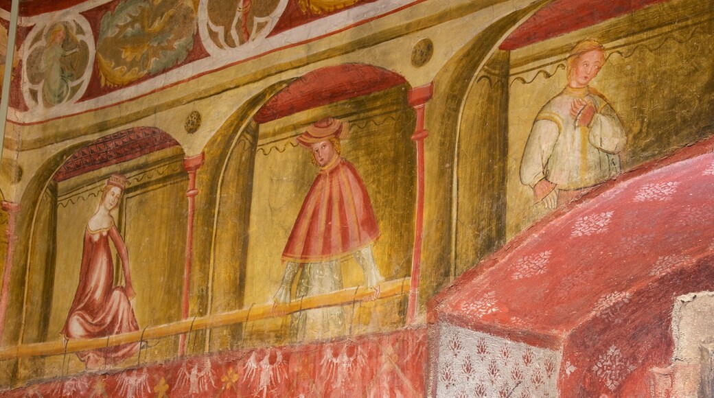 Runkelstein slott som inkluderer palass, innendørs og kulturarv