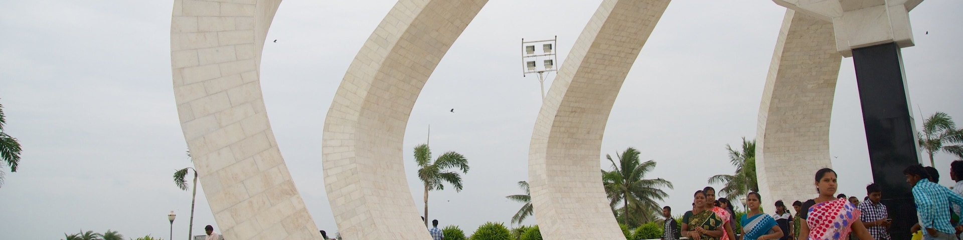 Marina Beach as well as a small group of people