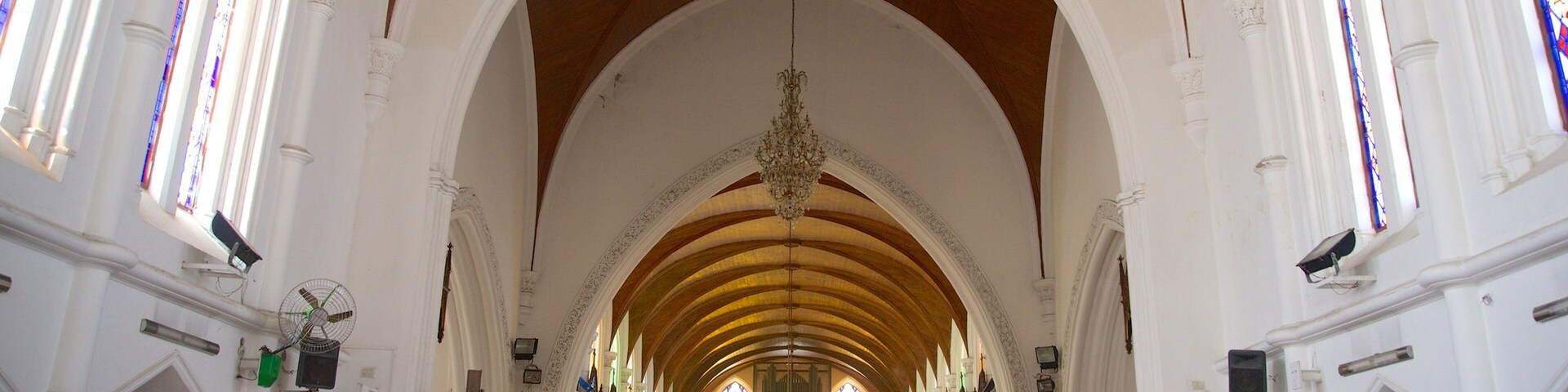 San Thome Cathedral featuring interior views and a church or cathedral