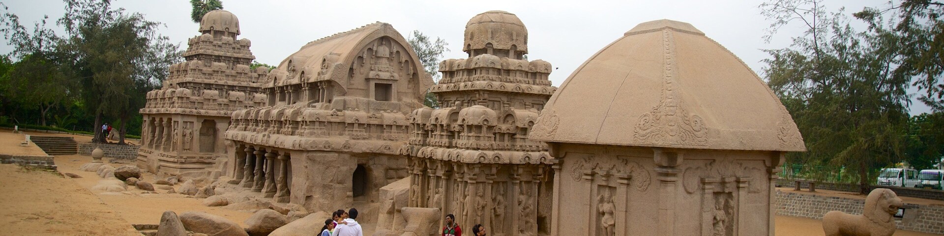 Pancha Pandava Rathas which includes heritage elements