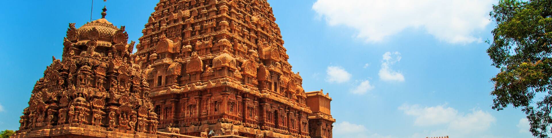 Brihadeeswara Temple in Thanjavur, Tamil Nadu, India.