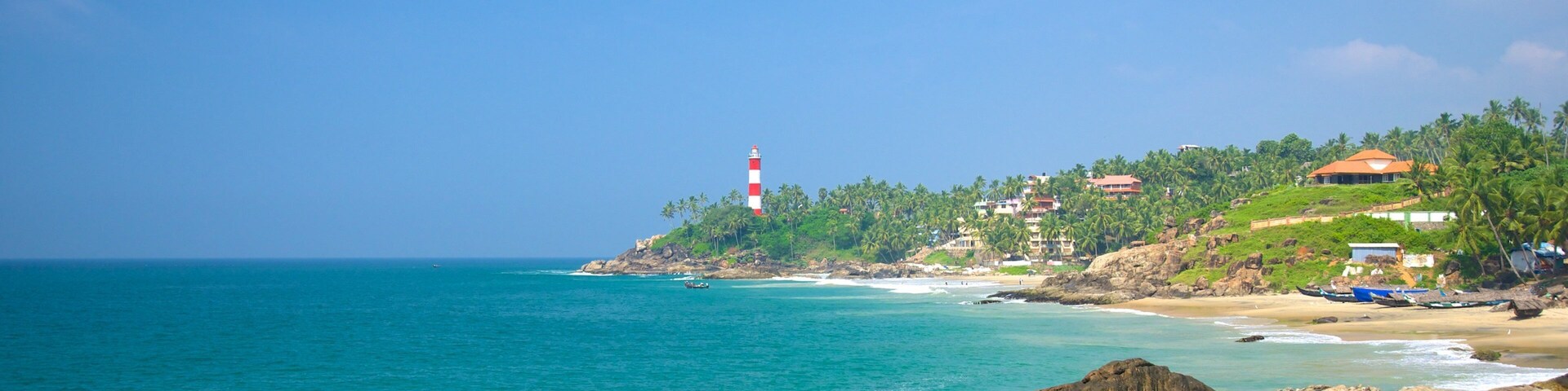 Vizhinjam Beach showing general coastal views