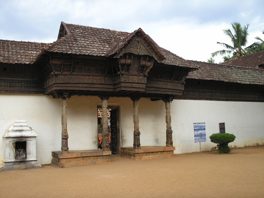 The entrance to the Palace of the erstwhile rulers of Kerala....The Padmanabhapuram Palace.