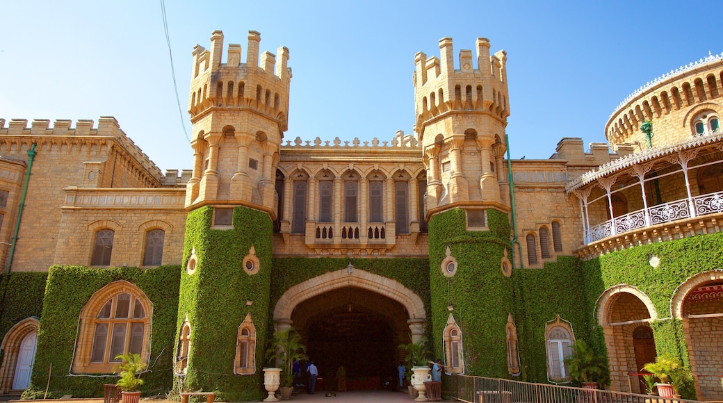 Bangalore Palace which includes heritage elements, a castle and heritage architecture