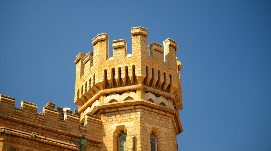 Bangalore Palace showing chateau or palace, heritage architecture and heritage elements