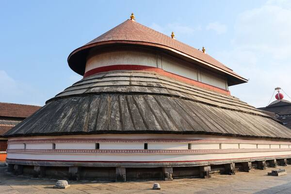 View of Main Temple of Chandramouleshwara, Udupi, Karnataka, India