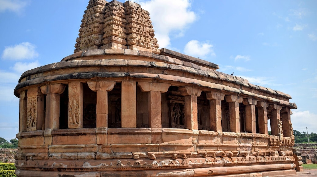 Durga temple at Aihole. Chalukyan architecture, with about 125 stone temples dating from 5th century AD.