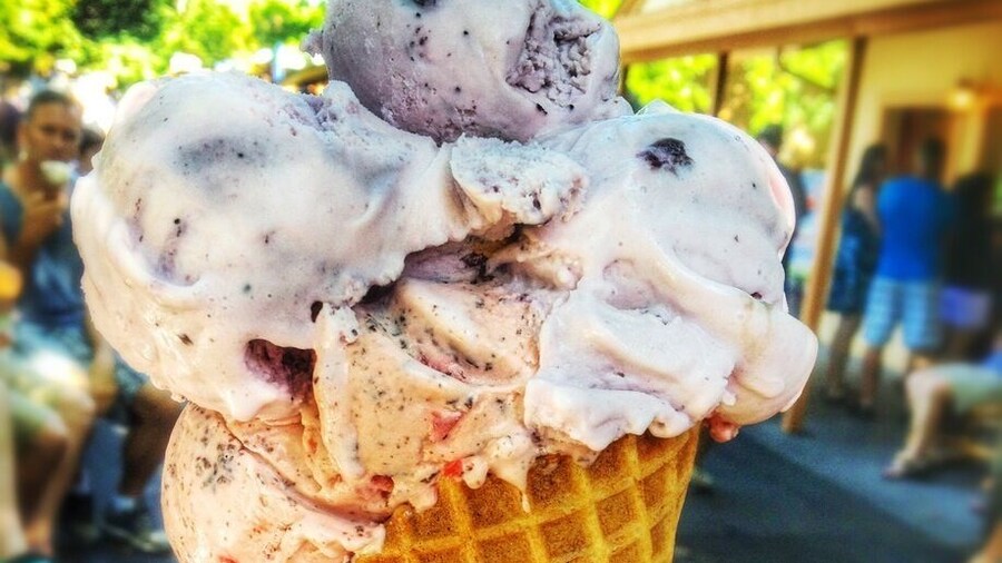 Go to the Ice Creamery for incredible, copious amounts of delicious ice cream. This is considered one scoop (seriously!) and I even got to choose two flavors.