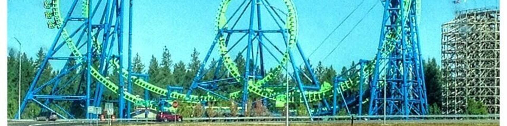 The Aftershock thrill ride at Silverwood is a must-ride for adrenaline junkies. This ride takes you backwards and forwards at 65 mph through loops and up the tower.
Silverwood is a ton of fun with not only 4 roller coasters, but a ton of other rides that cater to all ages, and...the other half of Silverwood is a water park as well.
This is a great place to visit in the summer!
#Architecture
#TroveOn