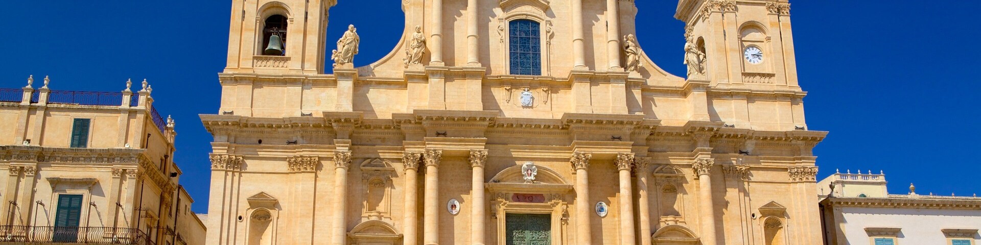 Cathedral of Noto which includes a church or cathedral and heritage architecture