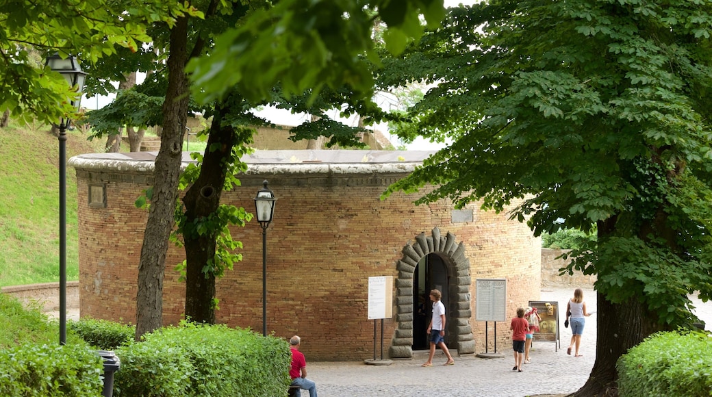 St. Patrick\'s Well montrant patrimoine historique et patrimoine architectural aussi bien que petit groupe de personnes