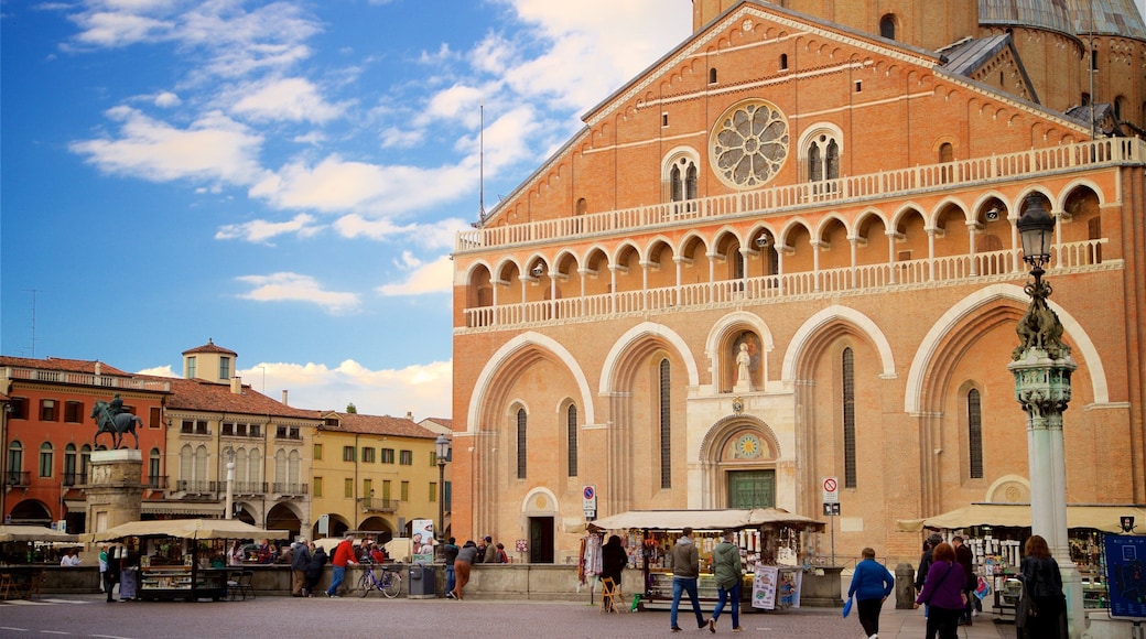 Basilica di Sant\'Antonio da Padova mostrando una iglesia o catedral, escenas urbanas y patrimonio de arquitectura