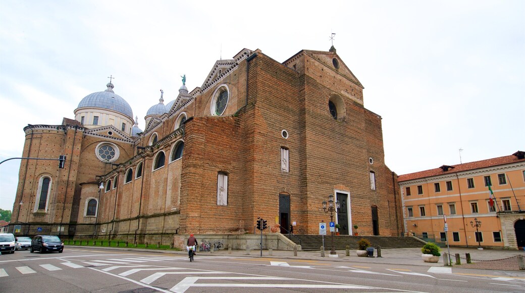 Basilica of St. Giustina which includes a church or cathedral and heritage architecture