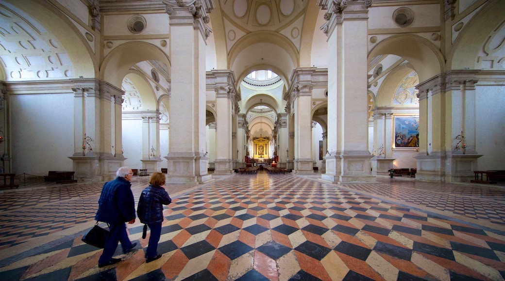 Basilica of St. Giustina which includes heritage elements and interior views as well as a couple