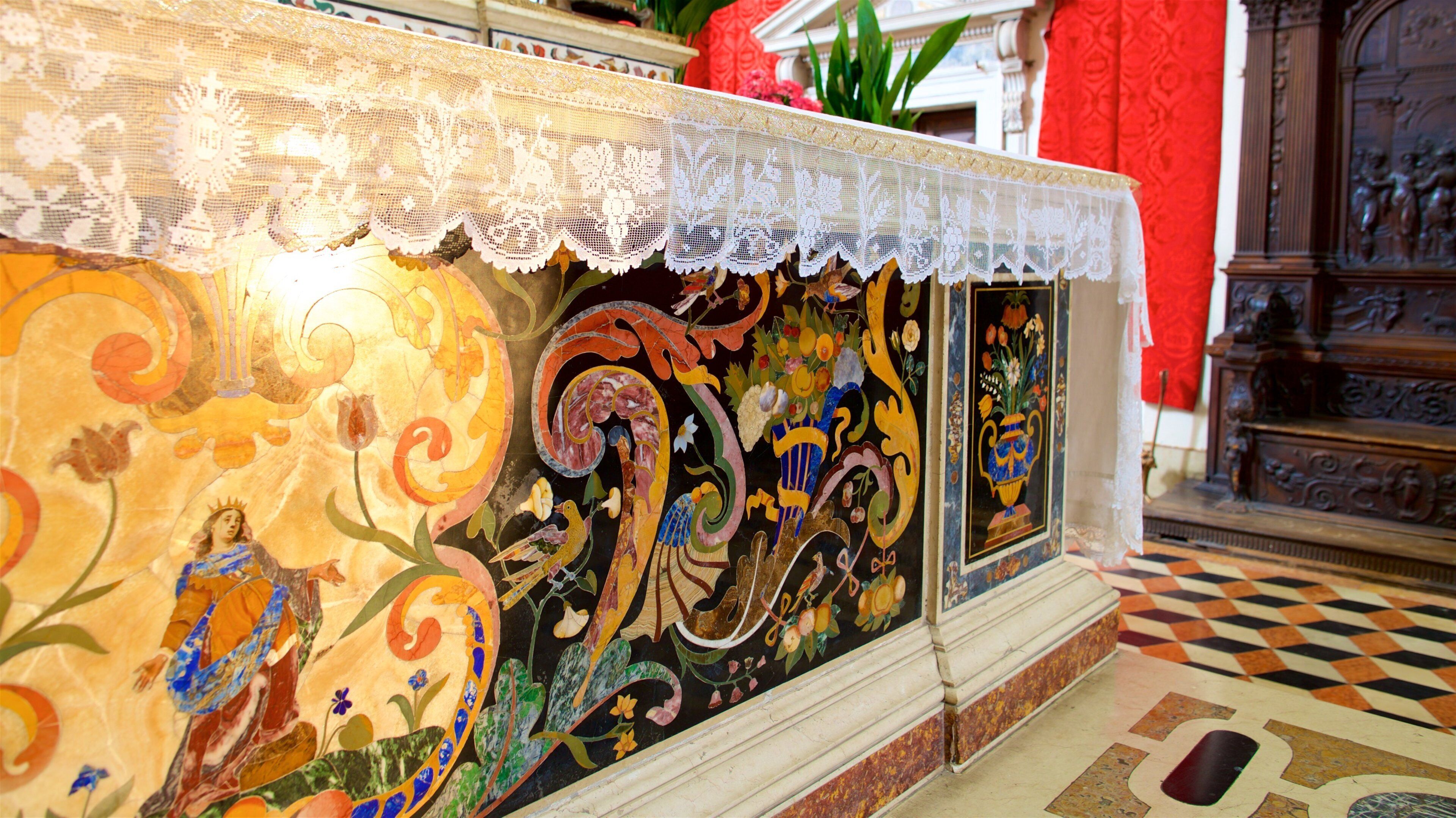 Basilica di St. Giustina mostrando aspectos religiosos, arte y vistas interiores