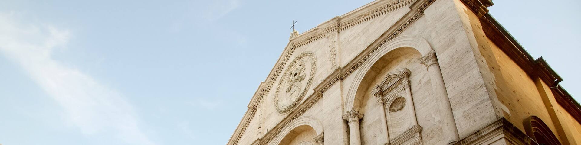 Cathedral of Pienza featuring heritage architecture
