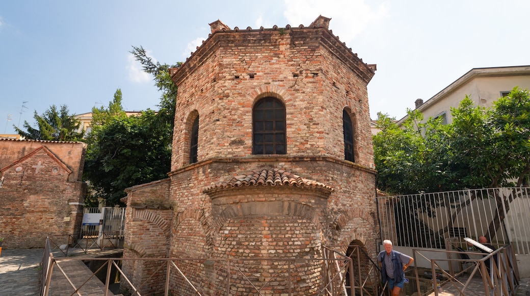 Arian Baptistry showing heritage elements