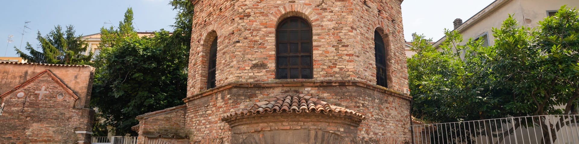 Arian Baptistry showing heritage elements
