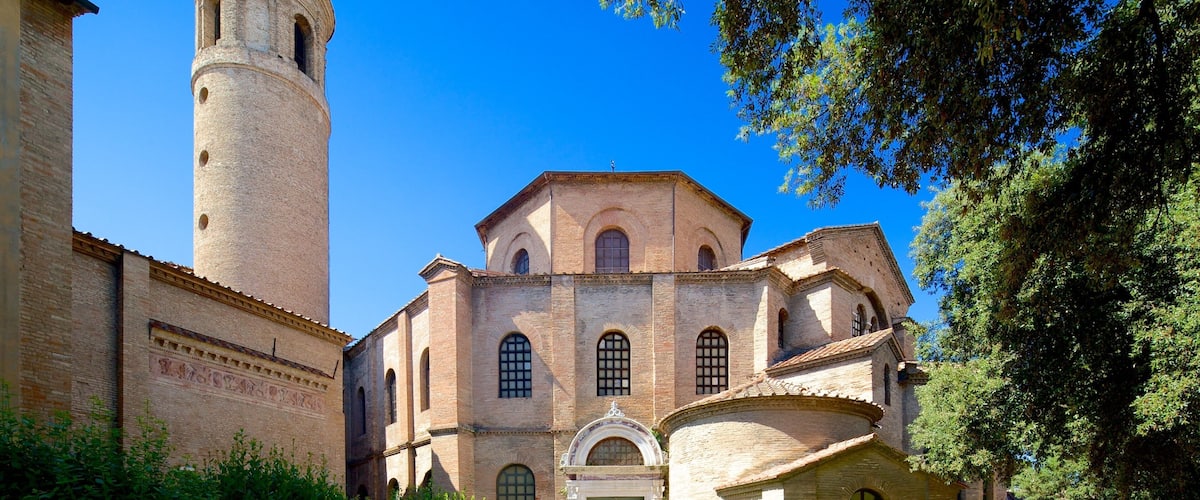 Basilica of San Vitale featuring a church or cathedral