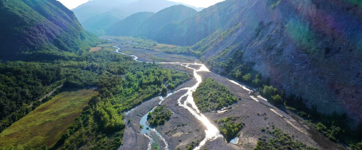 The area of the Triassic Gypsum extends for about 10 km along the upper valley of the Secchia river between the Castelnovo ne' Monti and Villa Minozzo in the province of Reggio Emilia, Italy