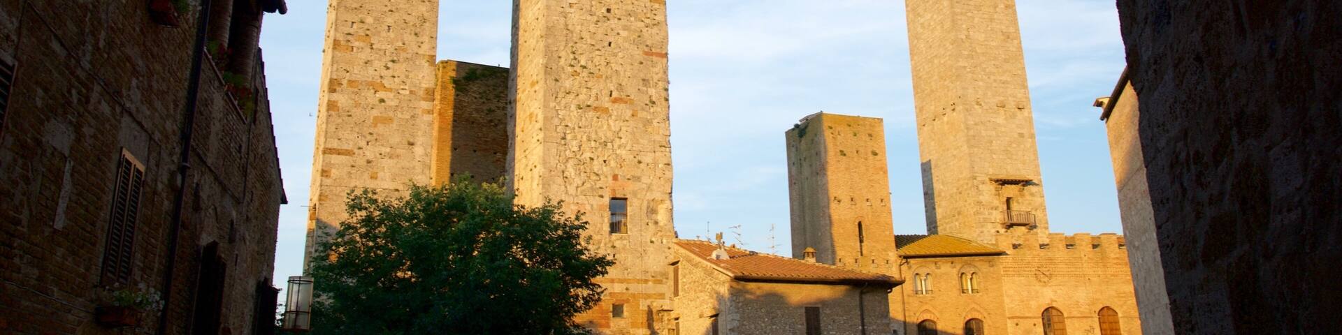 Piazza delle Erbe showing heritage architecture