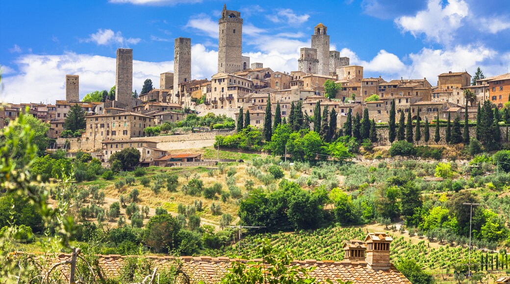 landscapes of Italy. medieval San Gimignano - Tuscany, Shutterstock ID 383524231, SF SSA Case with Manager Approval: Case 07151371, Job: Prepay credit, Client/Licensee: , Other: