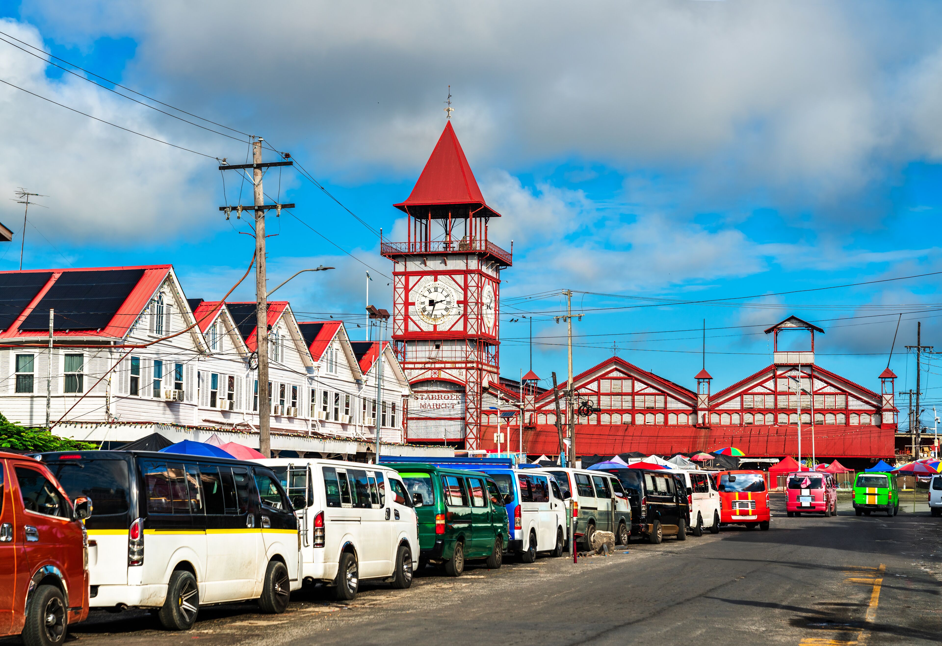 Vibrant Stabroek Market at the Heart of Georgetown, the capital of Guyana