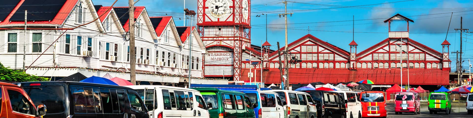 Vibrant Stabroek Market at the Heart of Georgetown, the capital of Guyana