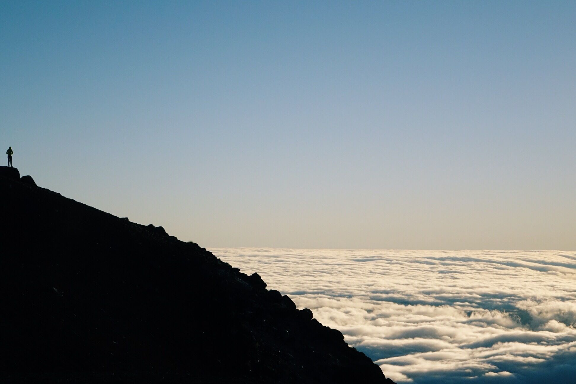 Still above the clouds. One of the most majestic views I had.