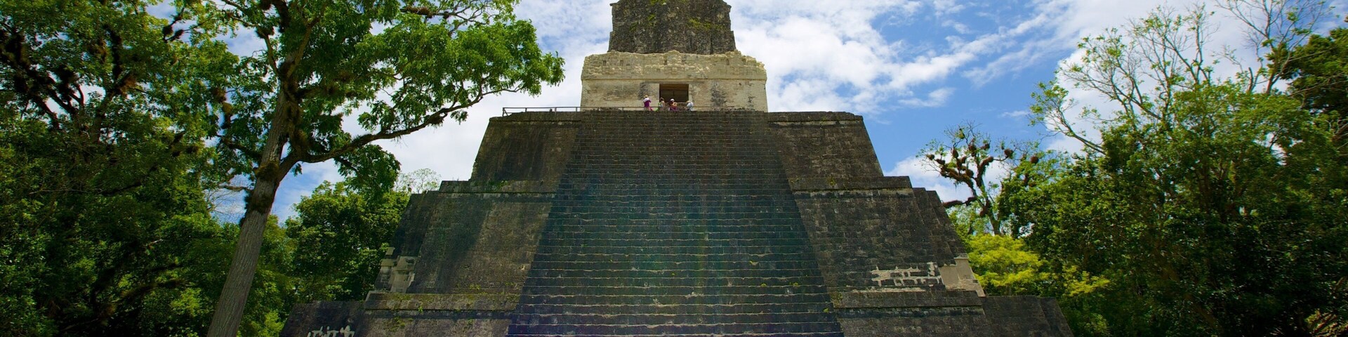 Tikal mostrando uma ruína, elementos de patrimônio e arquitetura de patrimônio