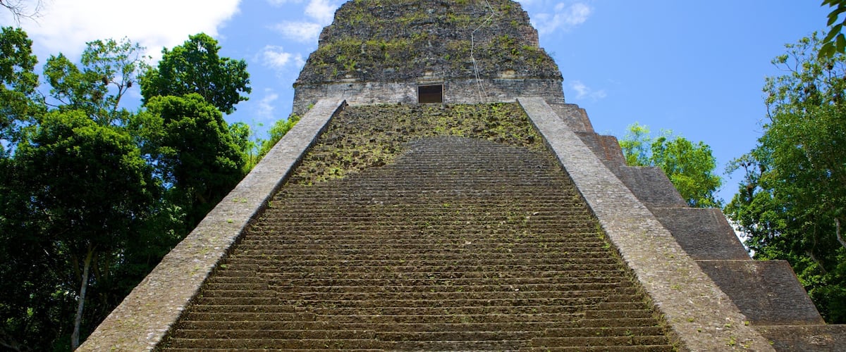 Tikal which includes heritage elements and building ruins