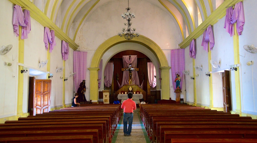 Cathedral of Flores showing interior views and a church or cathedral