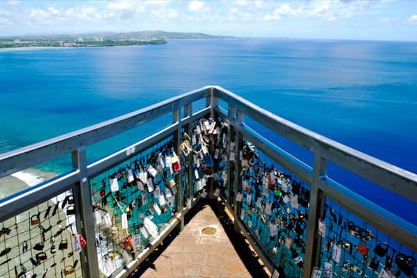 Two Lovers Point which includes general coastal views and views