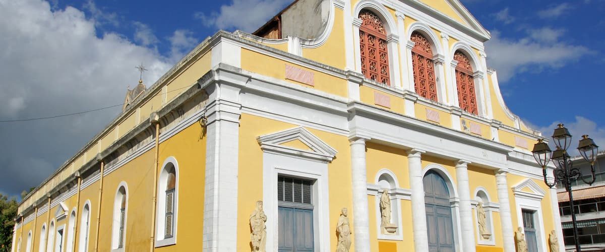 Historic Basilica of Pointe-a-Pitre, Guadeloupe, Caribbean