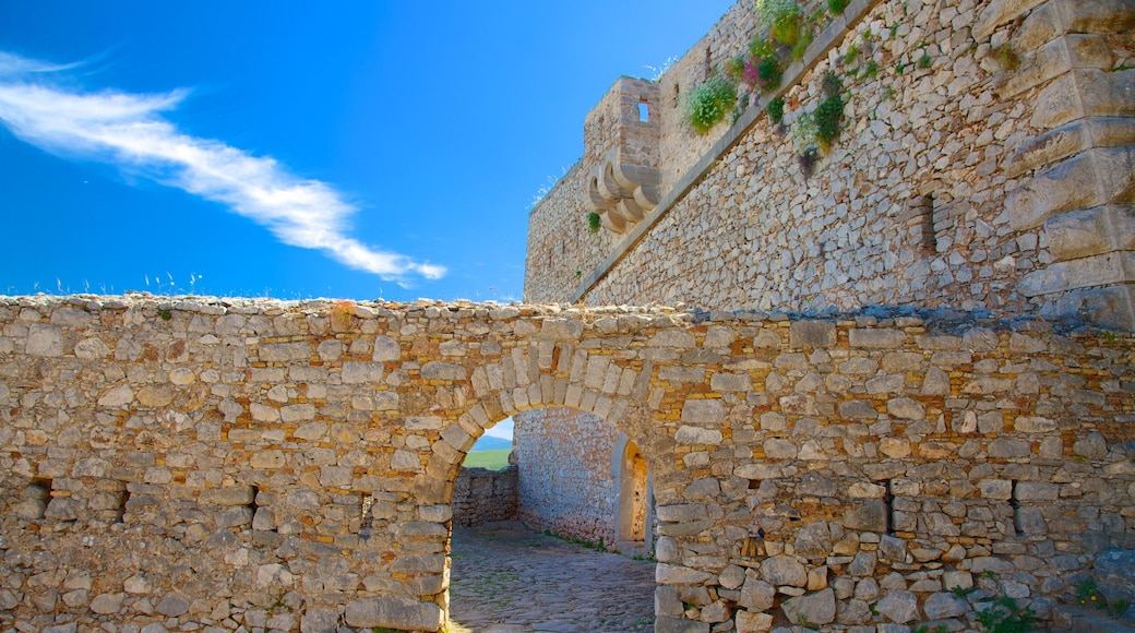 Fortress of Palamidi which includes chateau or palace and heritage architecture