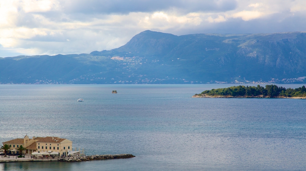 Mount Pantokrator featuring mountains, general coastal views and landscape views