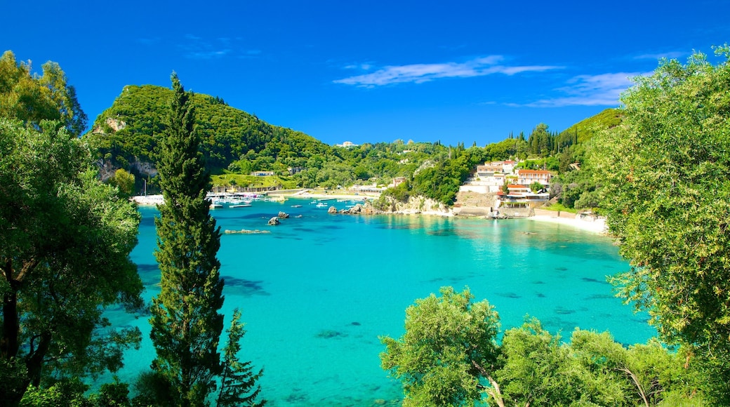 Paleokastritsa Beach showing general coastal views