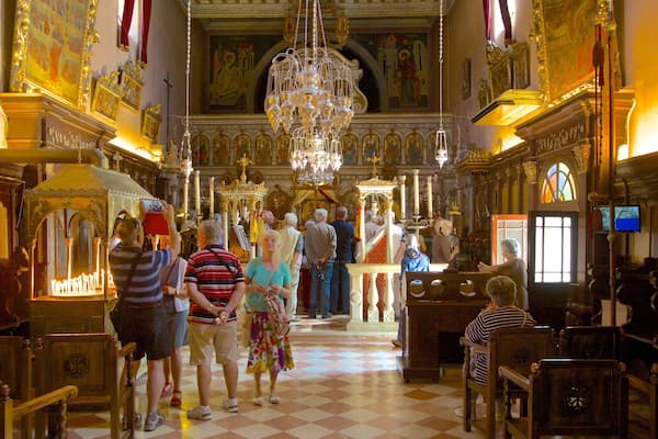 Kloster Paleokastritsa das einen Innenansichten, Kirche oder Kathedrale und historische Architektur