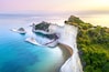 Beautiful view of Cape Drastis in Corfu in Greece