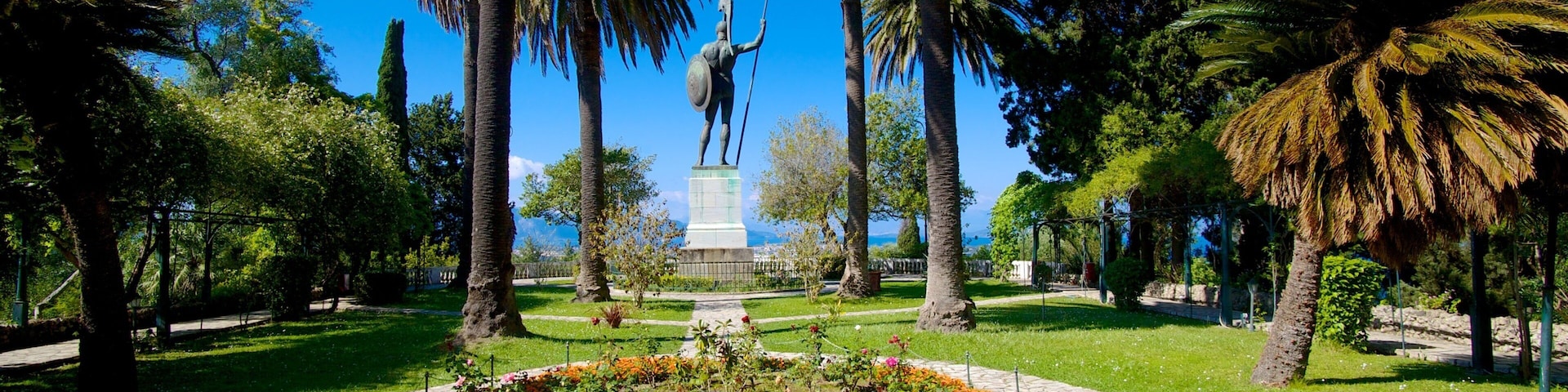 Achilleion which includes a park