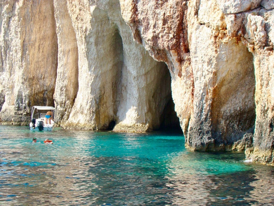 Blue caves