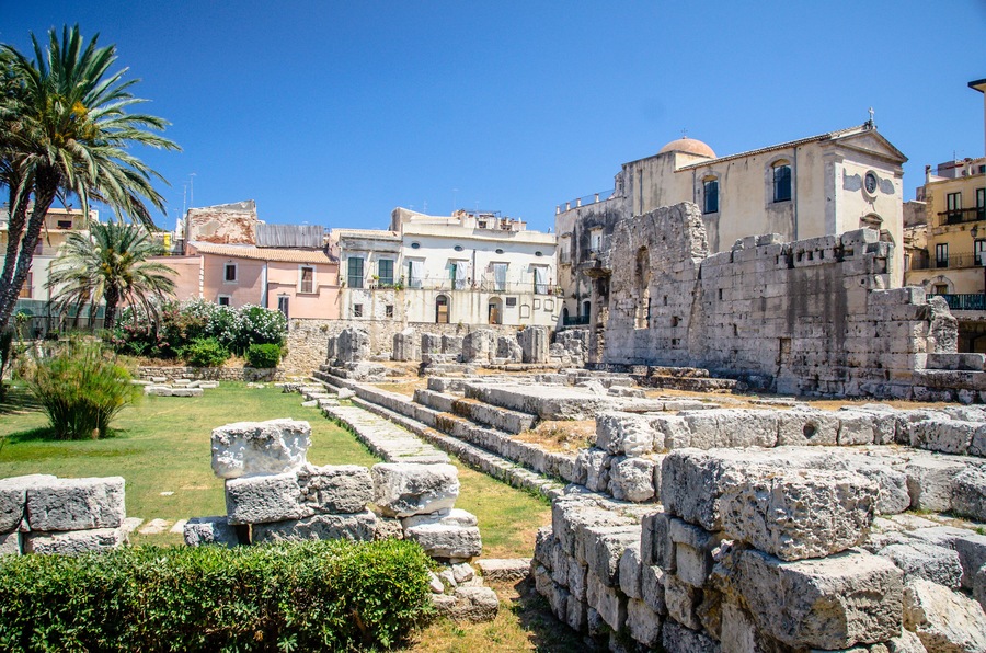 Ruins of Temple of Apollo in Syracuse, (Siracusa) Sicily., Shutterstock ID 524134030, SF SSA Case with Manager Approval: Case 07151371, Job: Prepay credit, Client/Licensee: , Other: