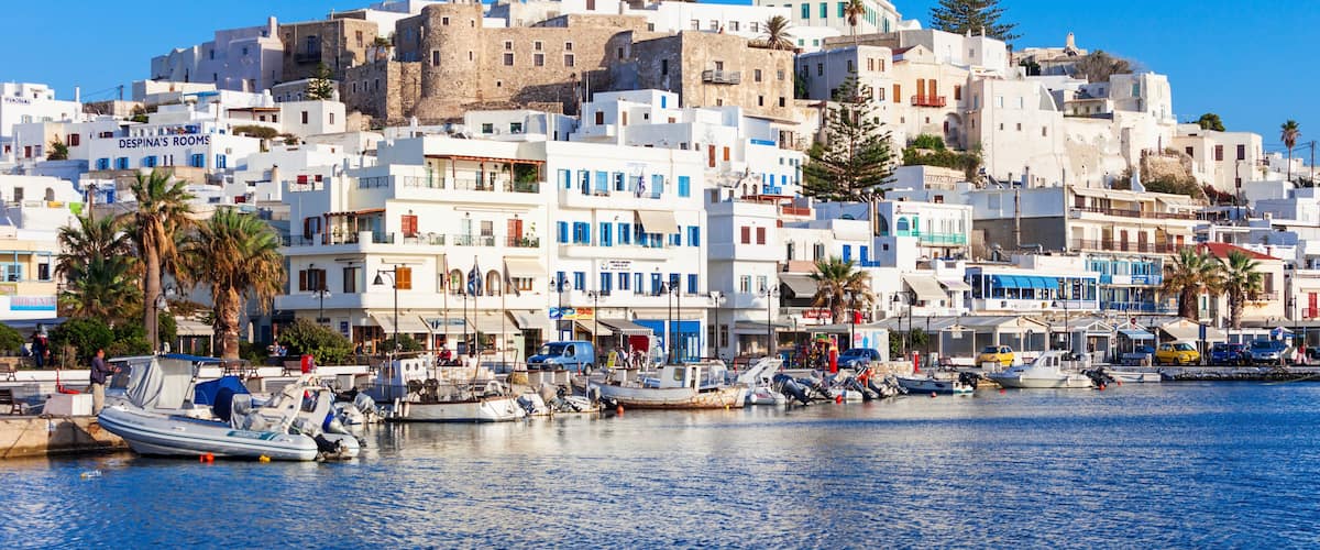 Port in Naxos, Greece