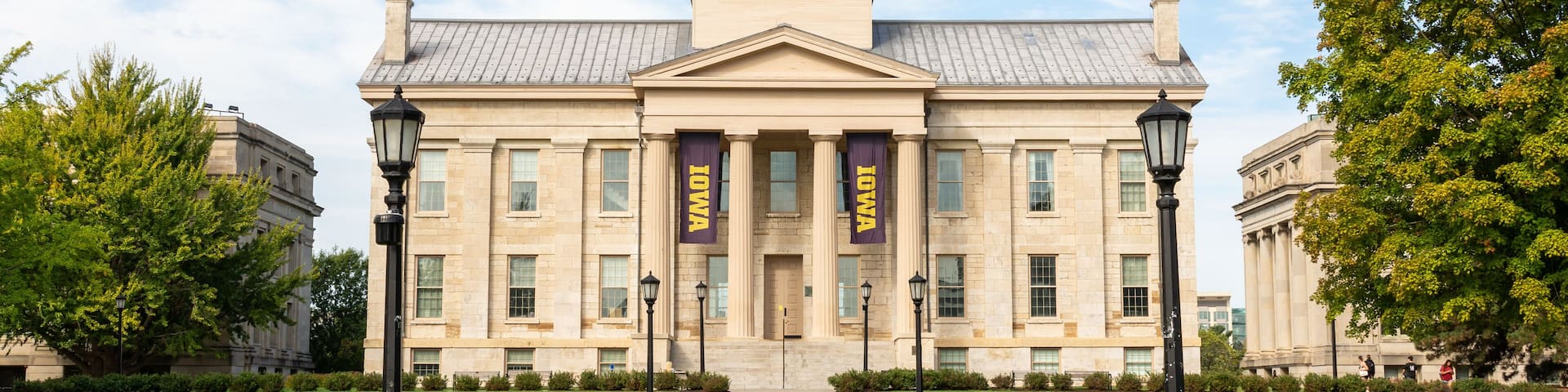 The old Capitol Building and museum in Iowa City, Iowa, USA.
