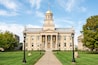 The old Capitol Building and museum in Iowa City, Iowa, USA.
